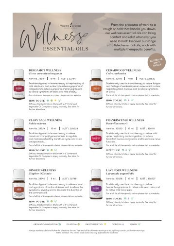 Wellness Essential Oils Flyer