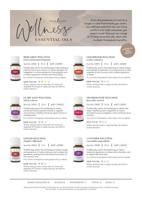 Wellness Essential Oils Flyer