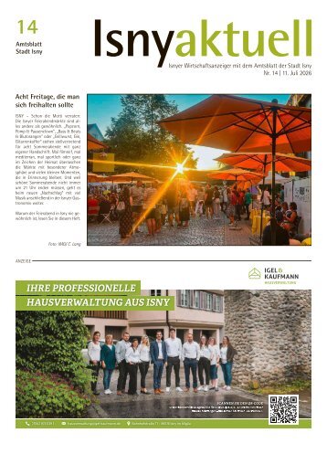 11.07.2026 Isny aktuell