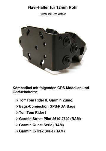 Navi-Halter für 12mm Rohr - K-MaxX