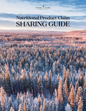 Nutritional Product Claim Sharing Guide