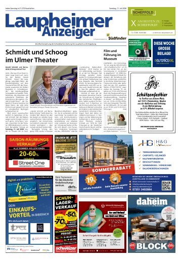 11.07.2026 Laupheimer Anzeiger