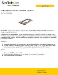 CardBus to ExpressCard Laptop Adapter Card ... - StarTech.com