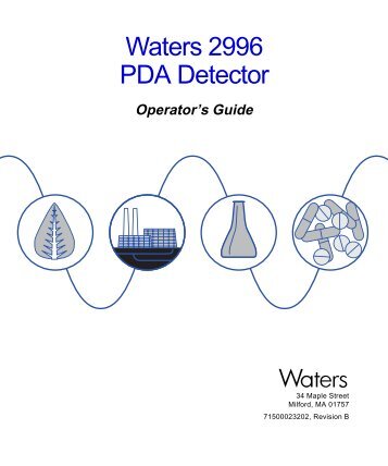 2996 PDA Detector Operator's Guide - Department of Chemistry ...