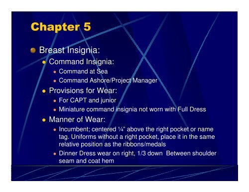 United States Navy Uniform Regulations; NAVPERS 15665 ...