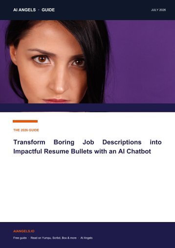 2026 Guide: Turn Boring Job Descriptions into Resume Gold with AI Chatbot