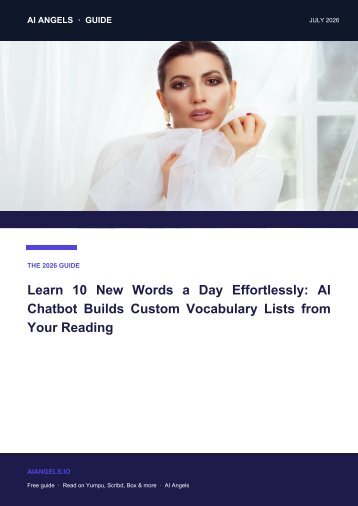 2026 Flipbook: Learn 10 New Words a Day with an AI Chatbot That Reads Your Content
