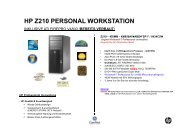 HP Z210 PERSONAL WORKSTATION