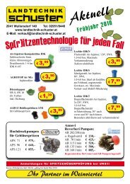 Herbizid Spritzbalken für Seiten - Landtechnik Schuster