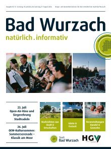 18.07.2026 Bürger- und Gästeinformation Bad Wurzach