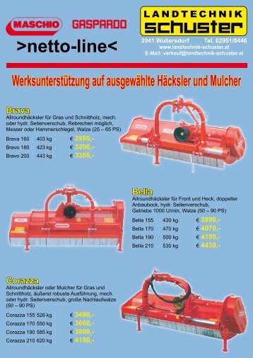 netto-line< 2041 Wullersdorf - Landtechnik Schuster