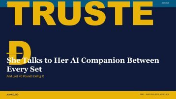 She Talks to Her AI Companion Between Every Set — A 13-Slide Visual Guide for