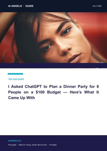 Dinner Party on a $100 Budget: AI-Planned Menu & Shopping List (2026)