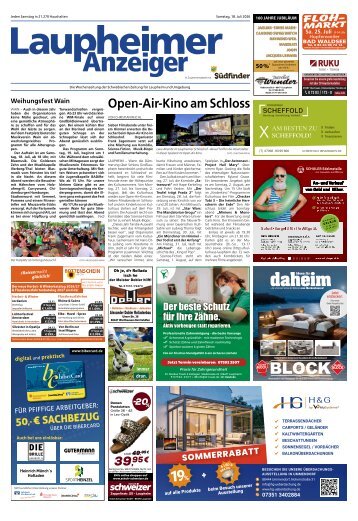 18.07.2026 Laupheimer Anzeiger