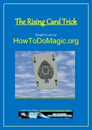 The Rising Card Trick - LearnMagicTricks.org