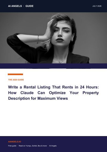 Flip Through the Ultimate Rental Listing Guide: AI-Powered Property Descriptions That Rent in 24 Hours (2026 Edition)