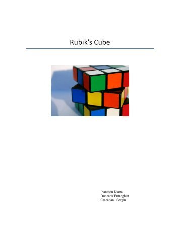 Rubik's Cube - Profs.info.uaic.ro