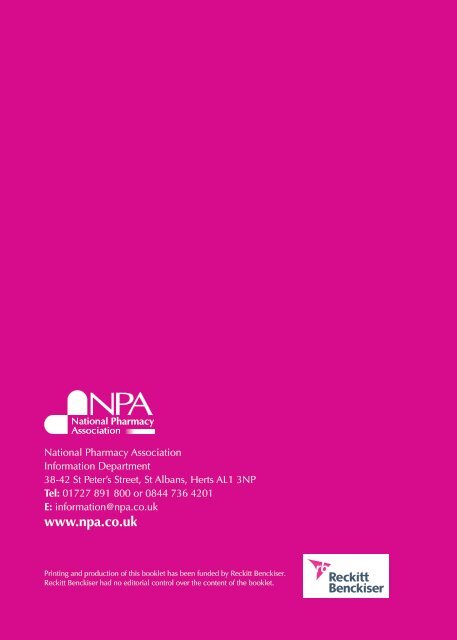 NPA Game Plan - National pharmacy association