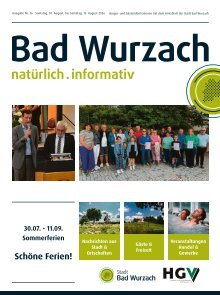 01.08.2026 Bürger- und Gästeinformation Bad Wurzach