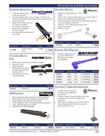 evinrude/Johnson outboard aPPliCation Charts - Hutchings Marine ...