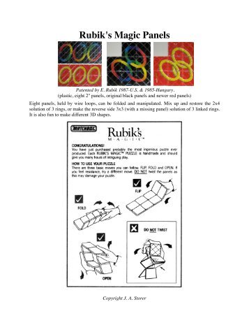 Rubik's Magic Panels Solution