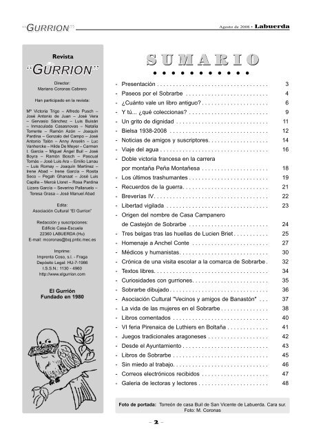 gurrion 112.indd - Revista El Gurrión