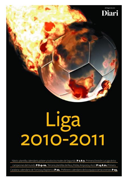 Calendario de Liga Primera Catalana Calendario de Liga Primera ...