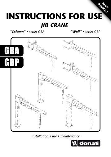 MAN 05MG02 installation • use • maintenance INSTRUCTIONS FOR ...