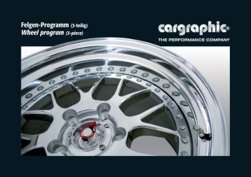 Felgen-Programm (3-teilig) Wheel program (3-piece)