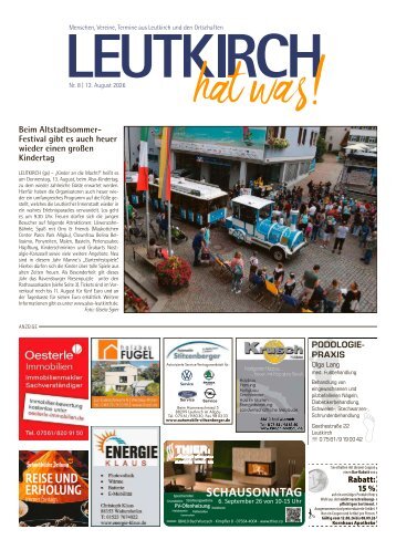 12.08.2026 Leutkirch hat was