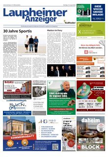 15.08.2026 Laupheimer Anzeiger