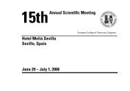 Proceedings – Small Animals - ECVS