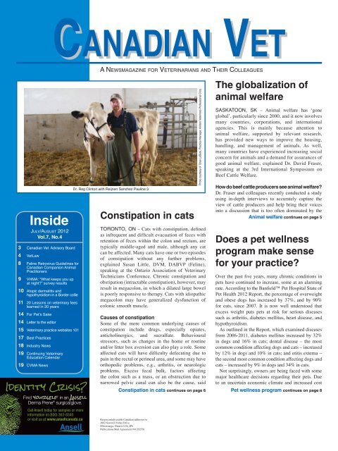Canadian Vet K2 Animal Health Publishing Canadian Vet K2 Animal Health Publishing