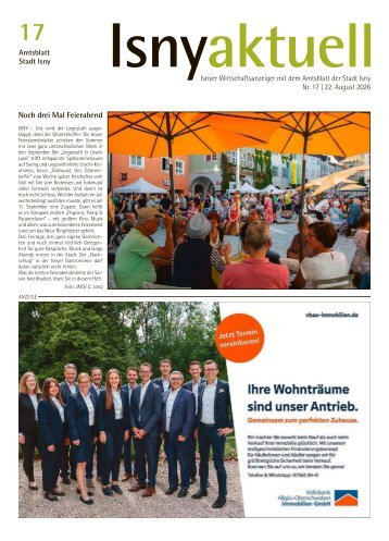 22.08.2026 Isny aktuell