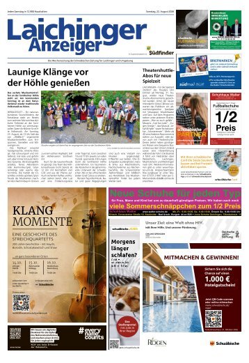 22.08.2026 Laichinger Anzeiger