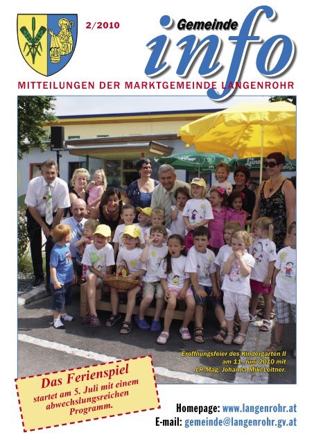 In meiner Gemeinde! - Marktgemeinde Langenrohr