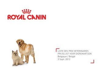 Belgique / België 3 Sept. 2012 - Royal Canin