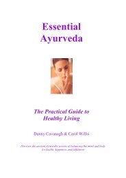 Essential Ayurveda - Centre for Yoga Studies