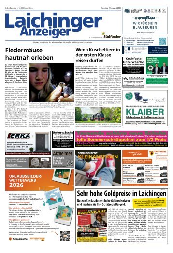 29.08.2026 Laichinger Anzeiger