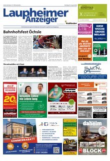 29.08.2026 Laupheimer Anzeiger