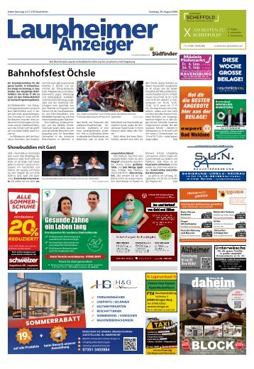 29.08.2026 Laupheimer Anzeiger