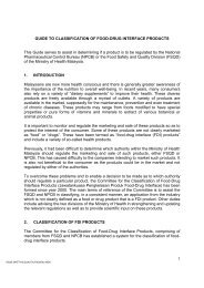 GUIDE TO CLASSIFICATION OF FOOD-DRUG INTERFACE ...