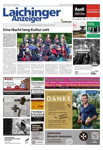 05.09.2026 Laichinger Anzeiger