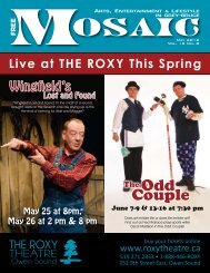 Live at THE ROXY This Spring - Mosaic