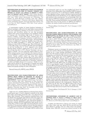Journal of Plant Pathology (2007), 89 (3, Supplement ... - Sipav.org