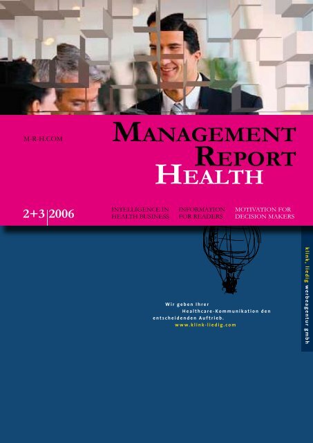 MANAGEMENT REPORT HEALTH - M-r-h.com
