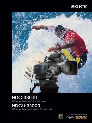 HDC-3300R HDCU-3300R - Sony Professional Solutions Asia Pacific