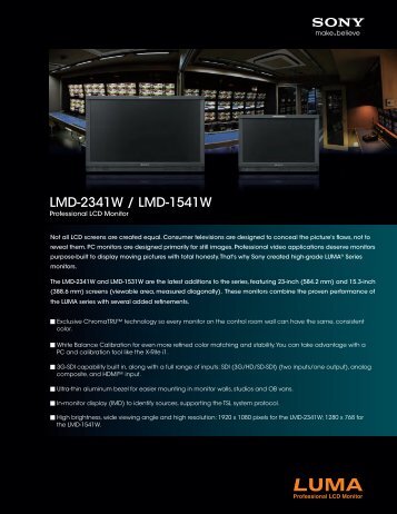 LMD-2341W / LMD-1541W - Sony