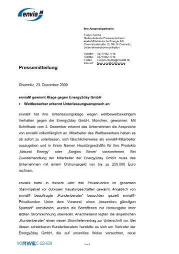 Pressemitteilung - enviaM