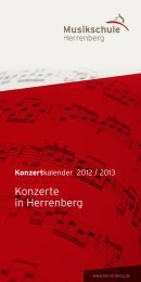 Konzertkalender - Musikschule Herrenberg